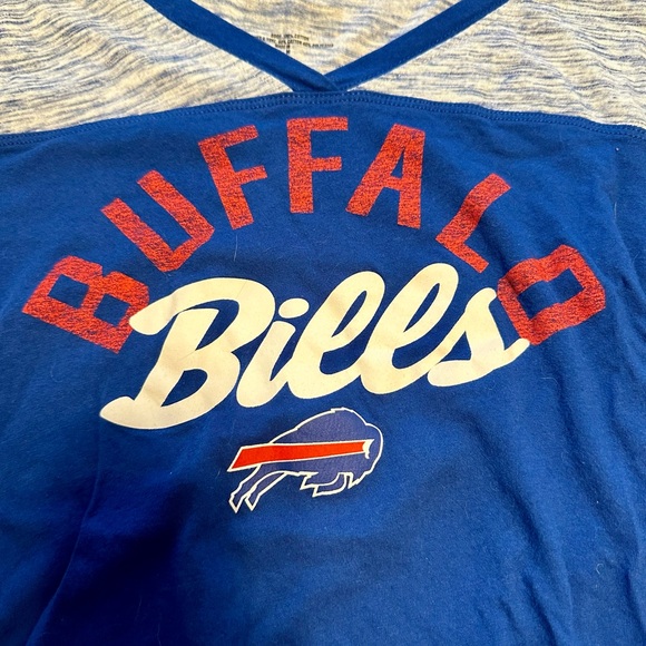 Buffalo Bills M long sleeve blue navy gray t-shirt - Picture 2 of 5